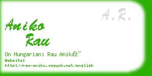 aniko rau business card